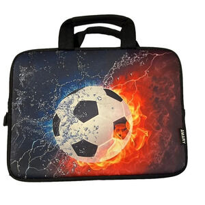 Amary Soccer Ball Laptop Case Neoprene Computer Protect Case with handles.